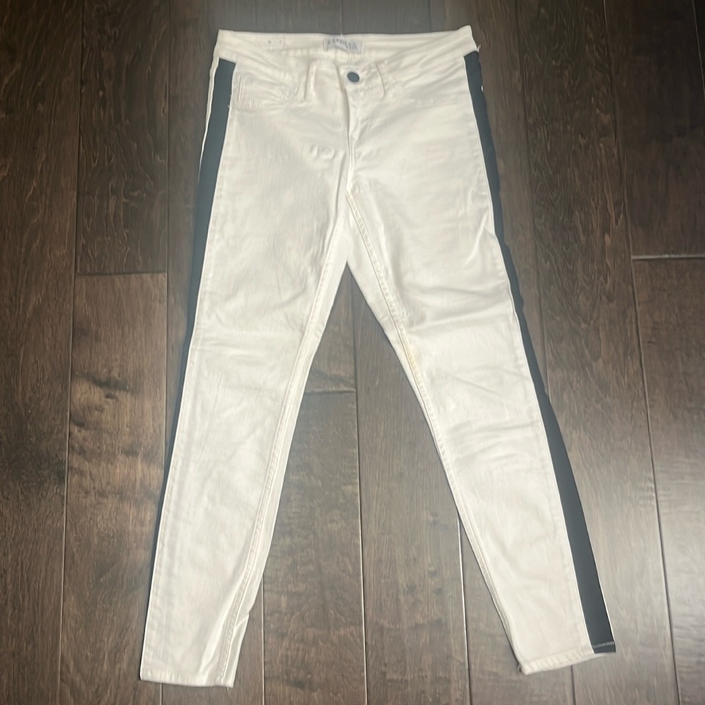 Express Stella White Tuxedo Jean